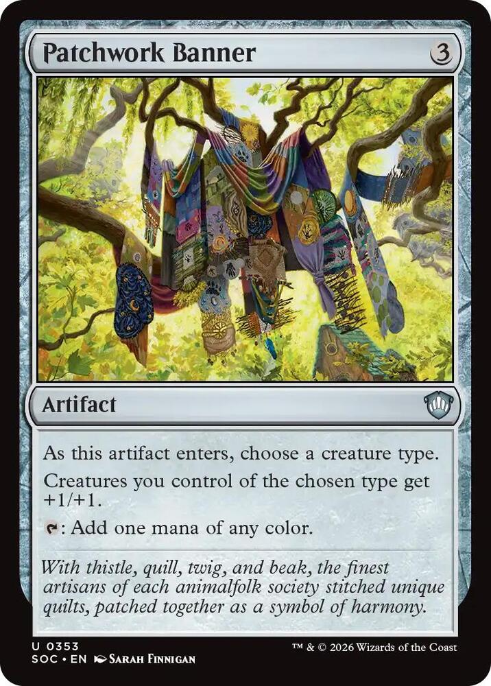 Patchwork Banner 353 card from Commander: Secrets of Strixhaven