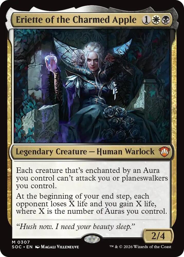 Eriette of the Charmed Apple 307 card from Commander: Secrets of Strixhaven