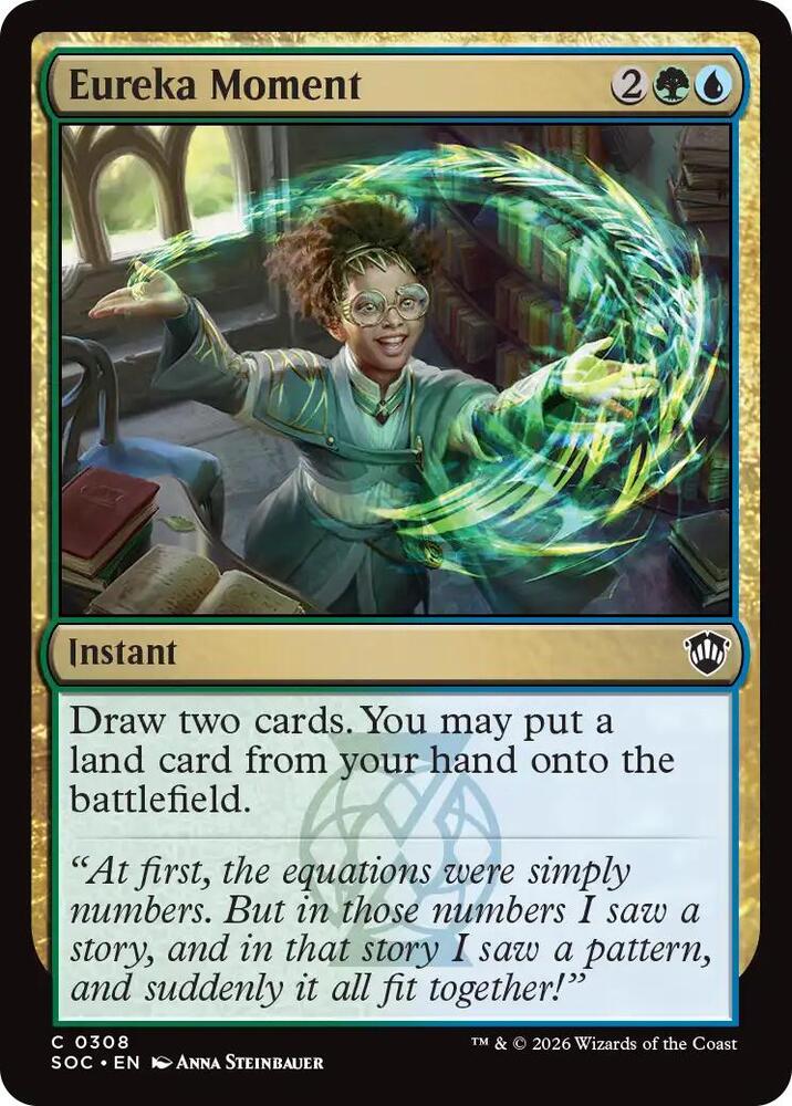 Eureka Moment 308 card from Commander: Secrets of Strixhaven