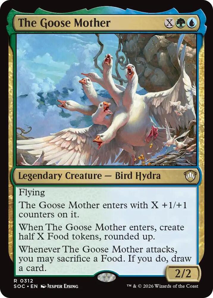 The Goose Mother 312 card from Commander: Secrets of Strixhaven