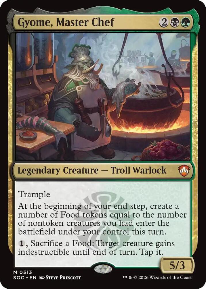 Gyome, Master Chef 313 card from Commander: Secrets of Strixhaven