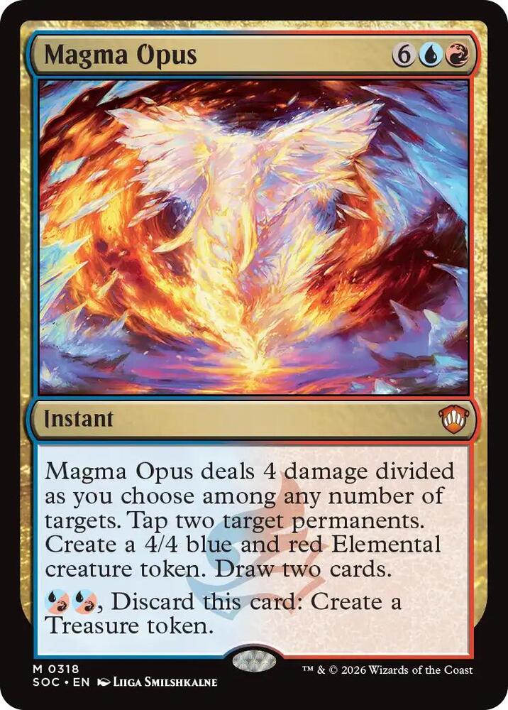 Magma Opus 318 card from Commander: Secrets of Strixhaven