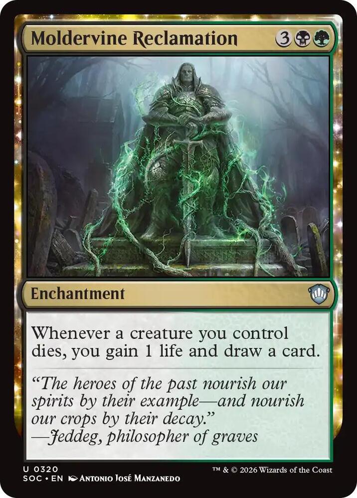 Moldervine Reclamation 320 card from Commander: Secrets of Strixhaven