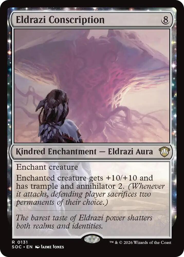 Eldrazi Conscription 131 card from Commander: Secrets of Strixhaven