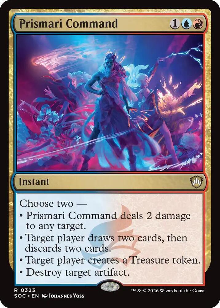 Prismari Command 323 card from Commander: Secrets of Strixhaven