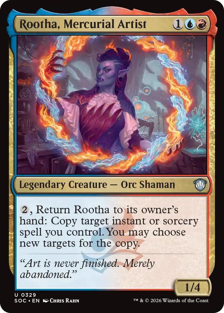 Rootha, Mercurial Artist 329 card from Commander: Secrets of Strixhaven