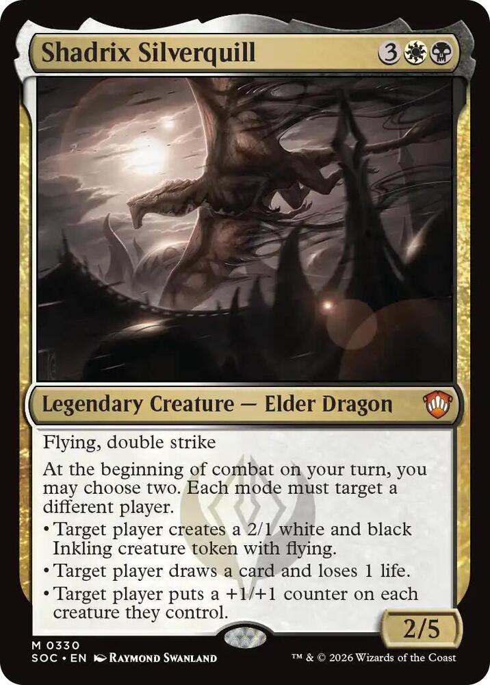 Shadrix Silverquill 330 card from Commander: Secrets of Strixhaven