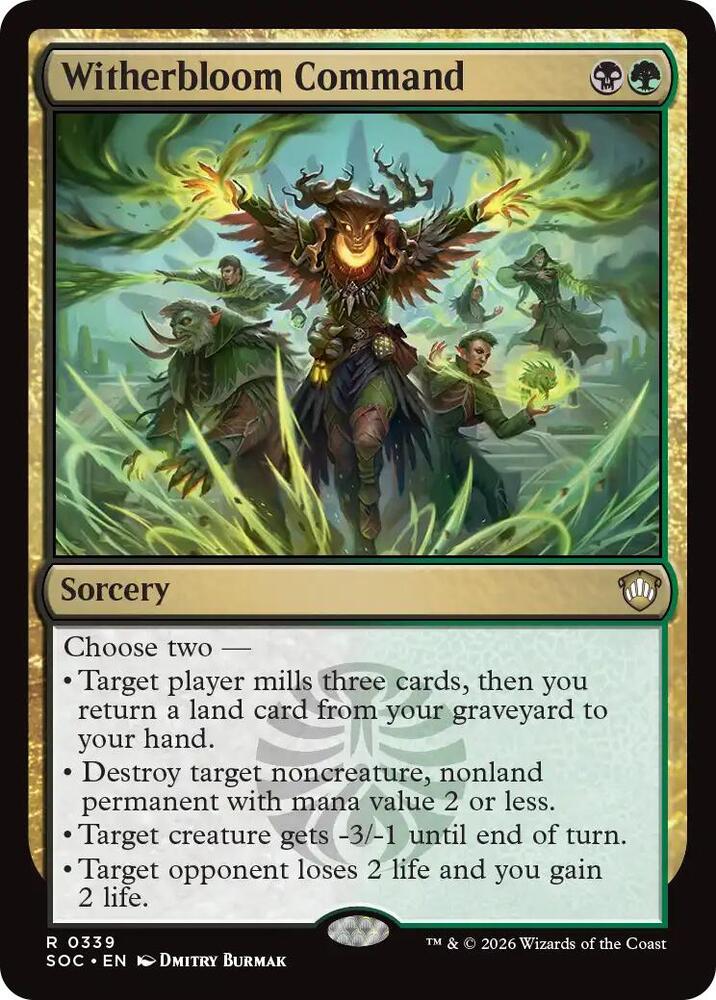 Witherbloom Command 339 card from Commander: Secrets of Strixhaven