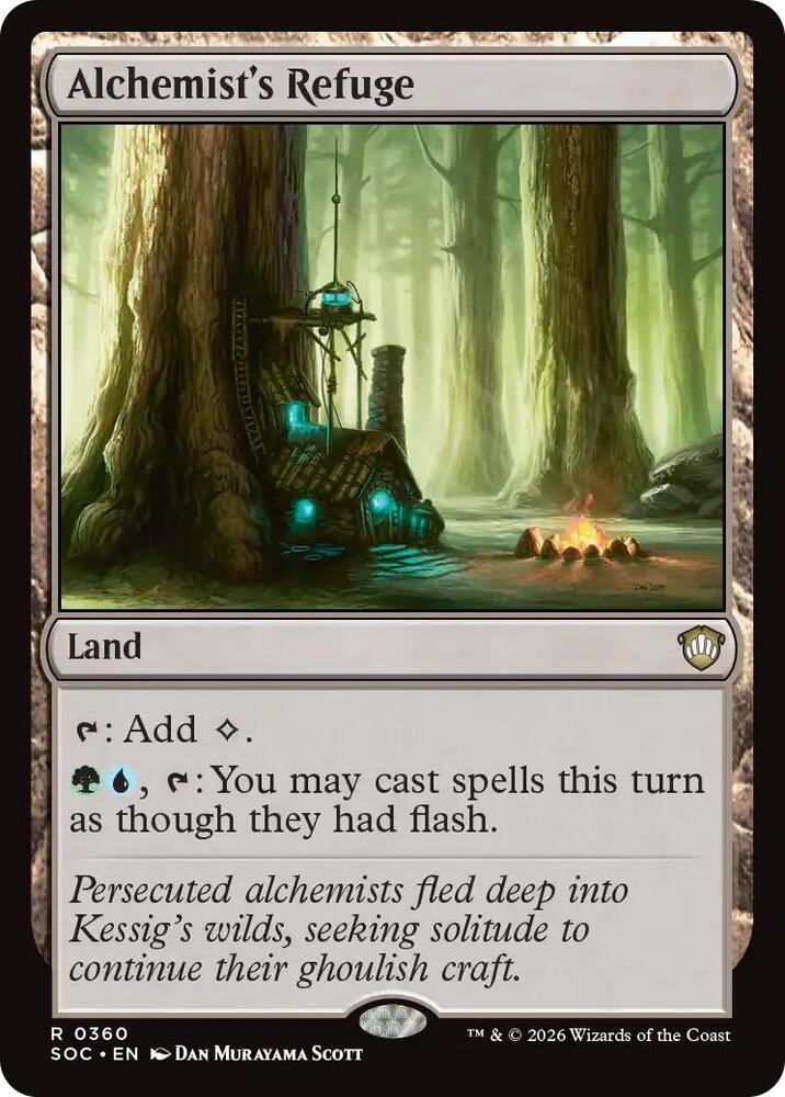 Alchemist's Refuge 360 card from Commander: Secrets of Strixhaven