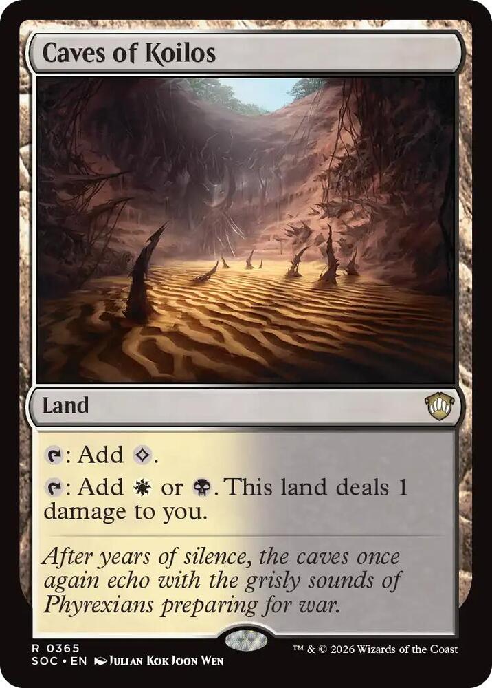 Caves of Koilos 365 card from Commander: Secrets of Strixhaven