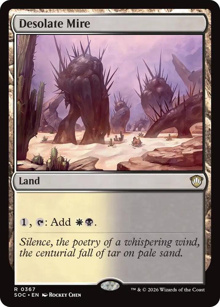 Desolate Mire 367 card from Commander: Secrets of Strixhaven