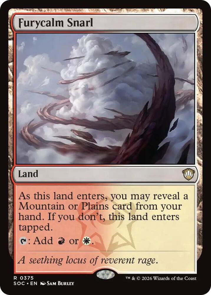 Furycalm Snarl 375 card from Commander: Secrets of Strixhaven