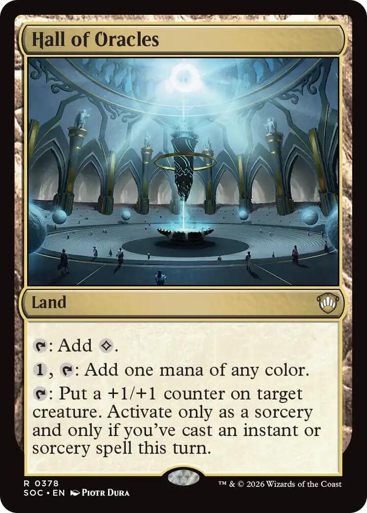 Hall of Oracles 378 card from Commander: Secrets of Strixhaven