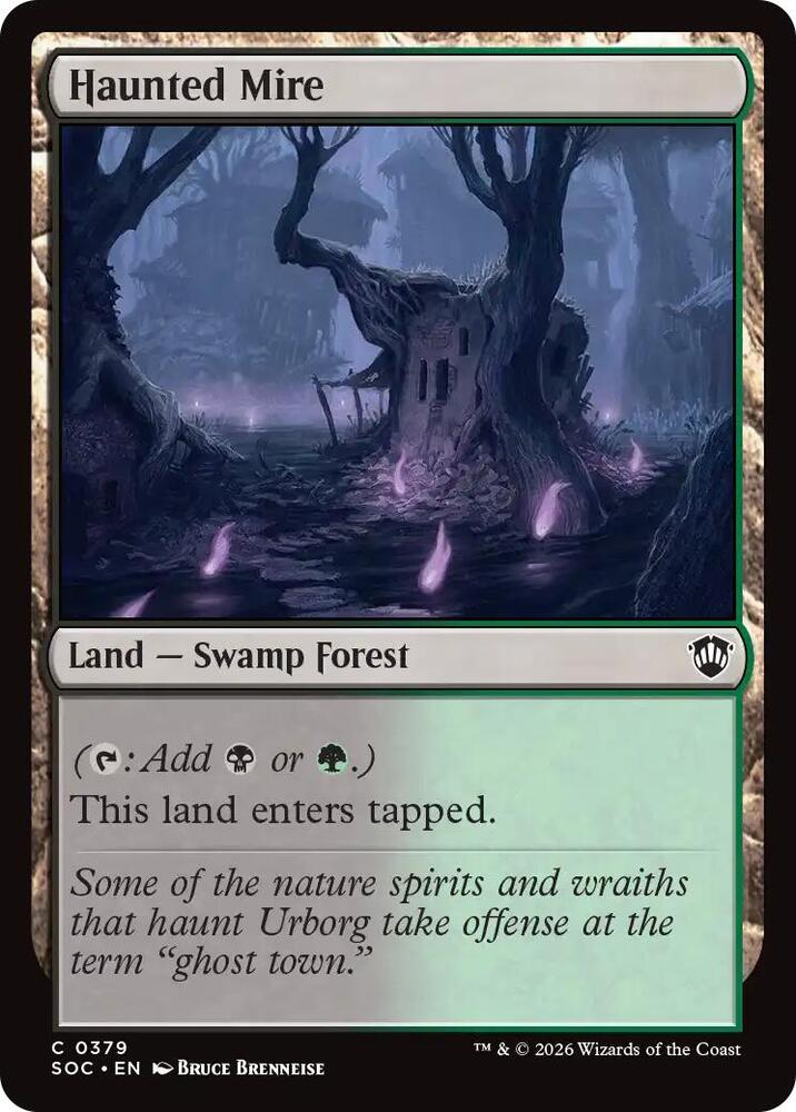 Haunted Mire 379 card from Commander: Secrets of Strixhaven