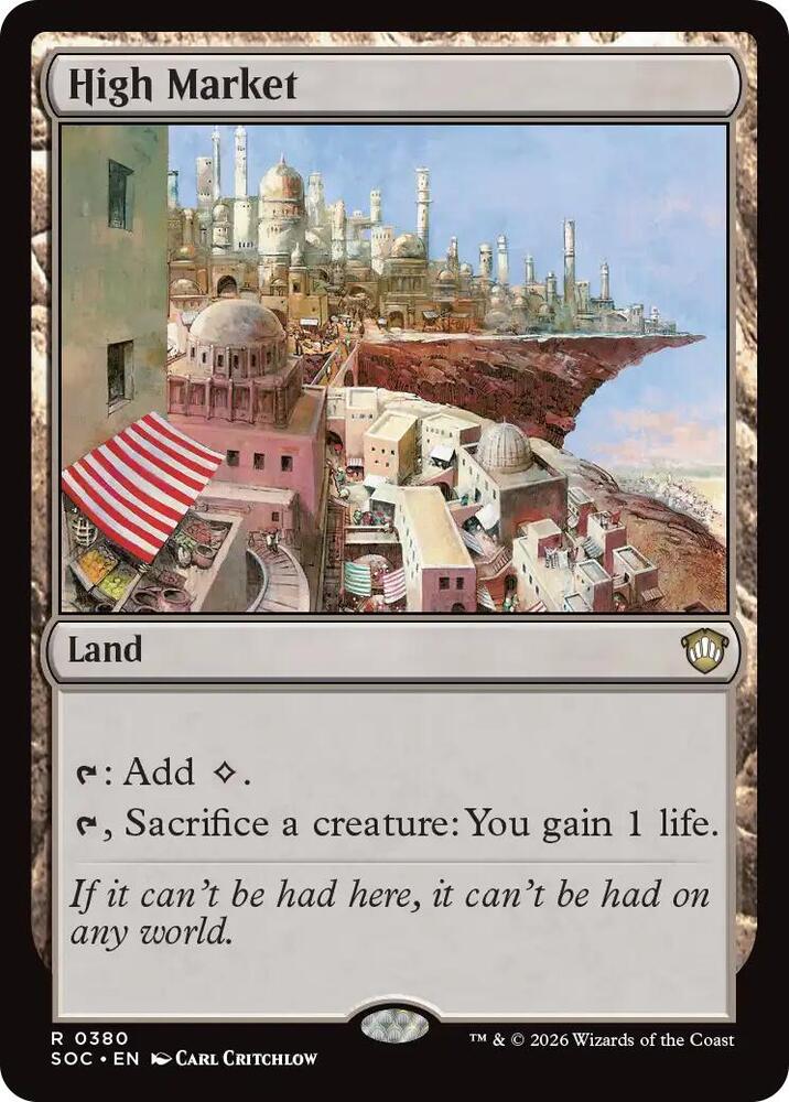 High Market 380 card from Commander: Secrets of Strixhaven