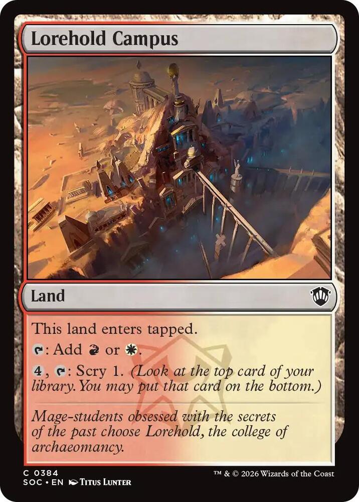 Lorehold Campus 384 card from Commander: Secrets of Strixhaven