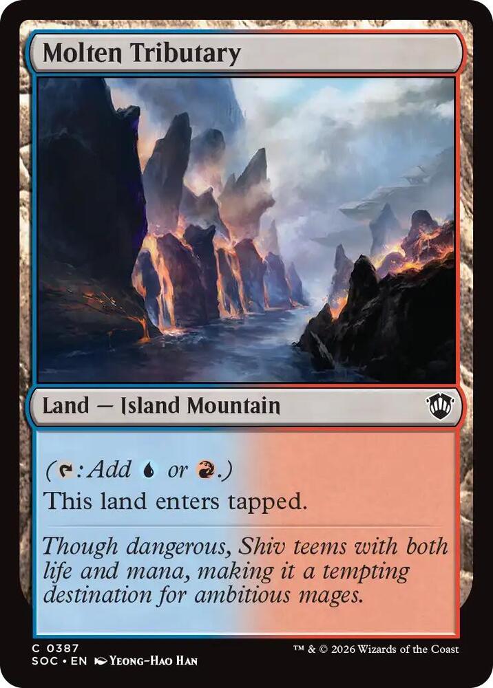 Molten Tributary 387 card from Commander: Secrets of Strixhaven