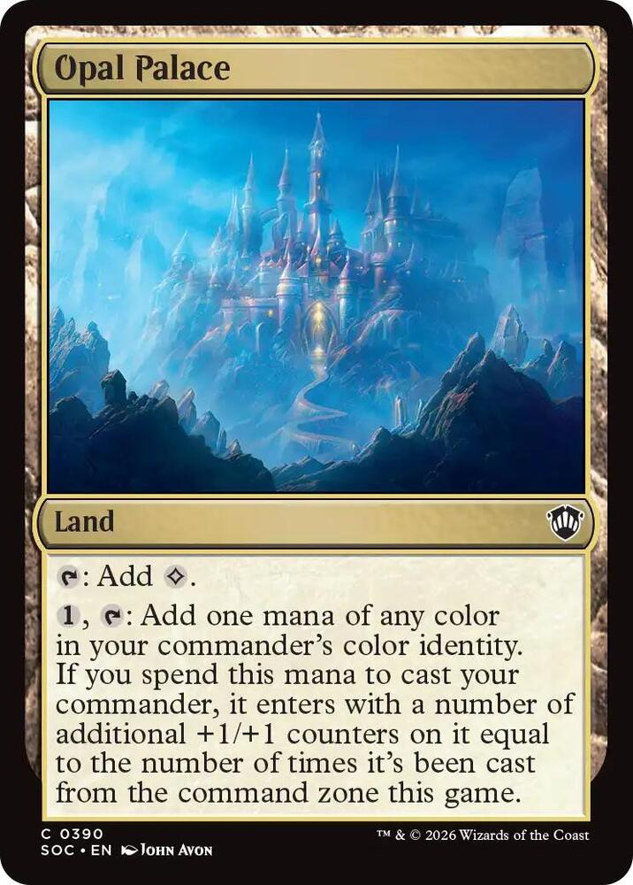Opal Palace 390 card from Commander: Secrets of Strixhaven