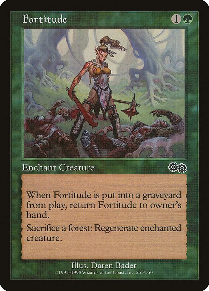 Fortitude 253 card from Urza's Saga