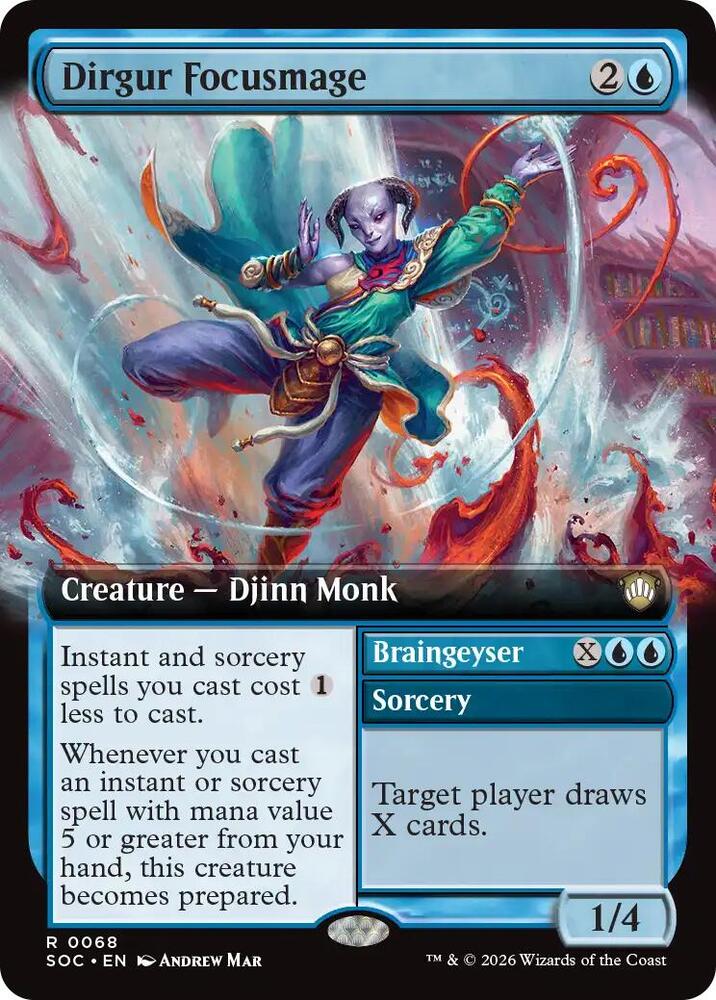 Dirgur Focusmage (Extended Art) 68 card from Commander: Secrets of Strixhaven