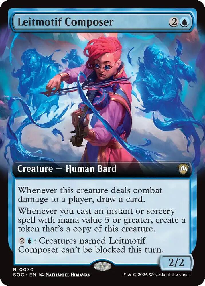 Leitmotif Composer (Extended Art) 70 card from Commander: Secrets of Strixhaven