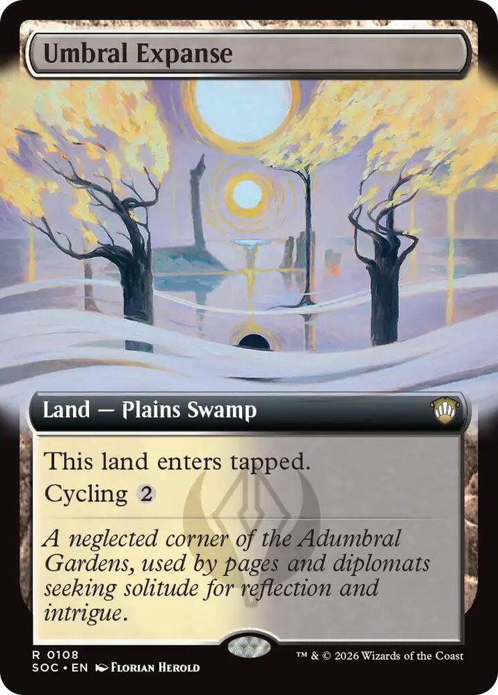 Umbral Expanse (Extended Art) 108 card from Commander: Secrets of Strixhaven