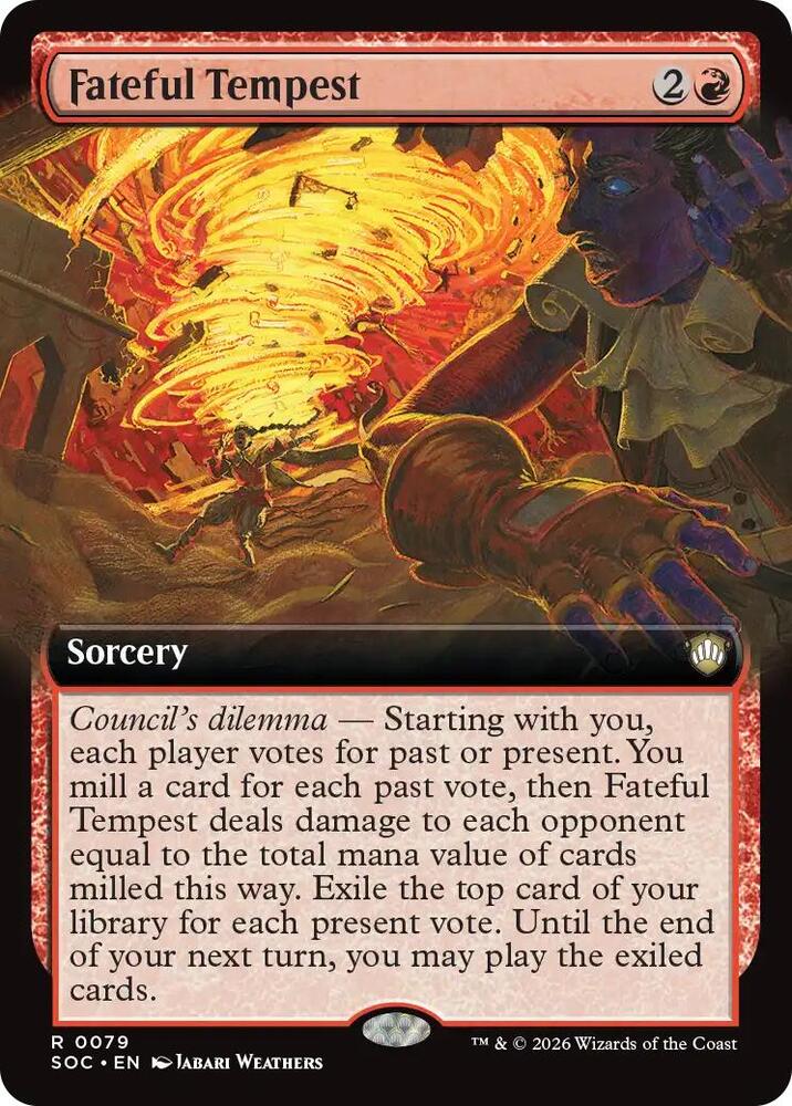 Fateful Tempest (Extended Art) 79 card from Commander: Secrets of Strixhaven