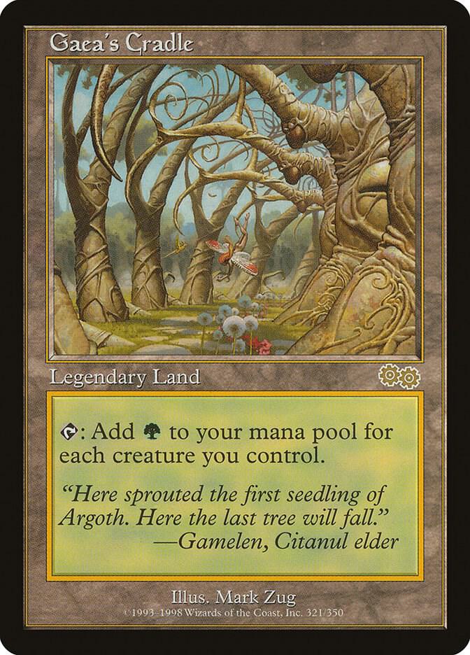 Gaea's Cradle 321 card from Urza's Saga
