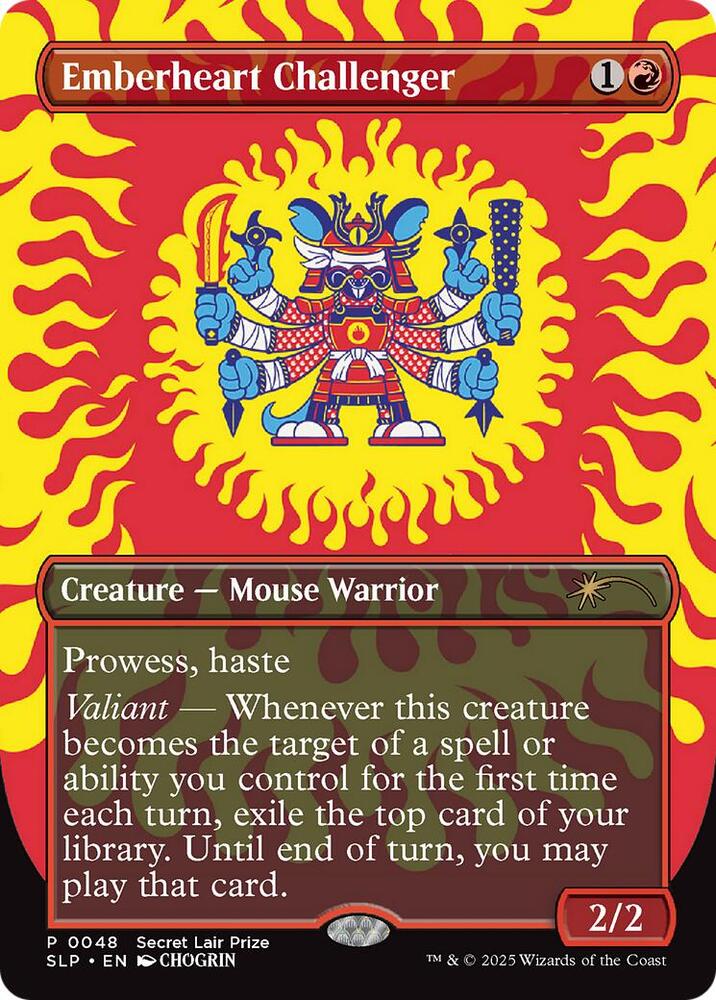 Emberheart Challenger 48 card from Secret Lair Showdown