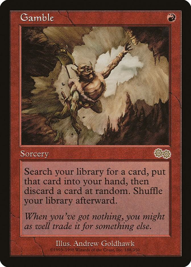 Gamble 188 card from Urza's Saga