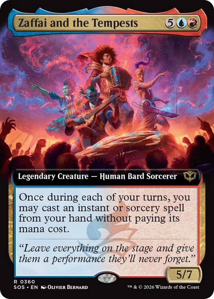 Zaffai and the Tempests (Extended Art) 360 card from Secrets of Strixhaven