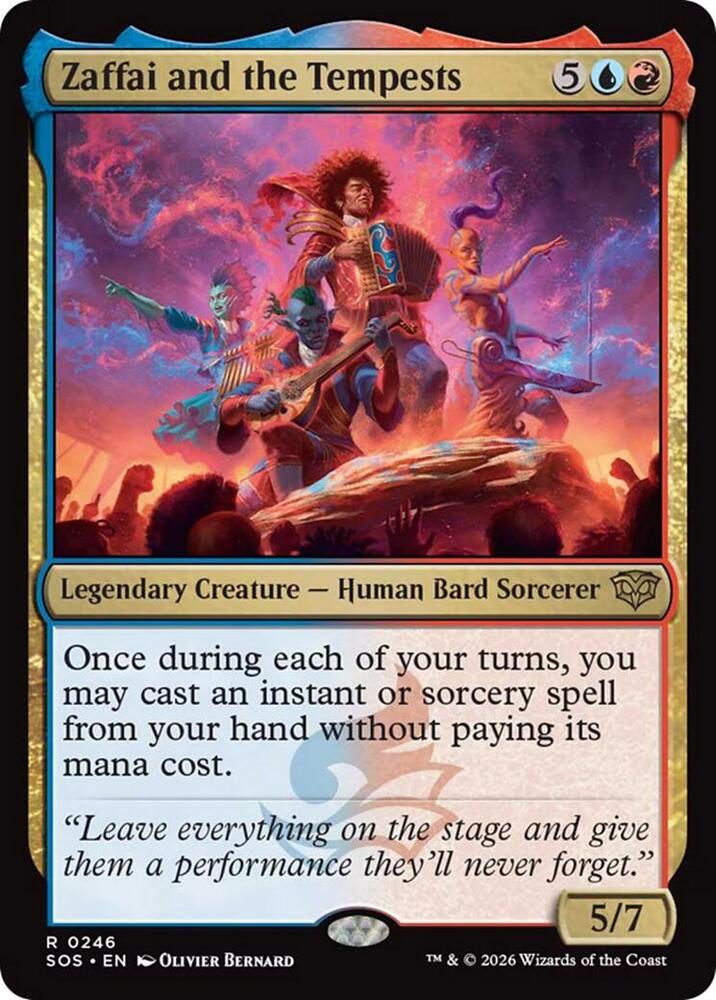 Zaffai and the Tempests 246 card from Secrets of Strixhaven