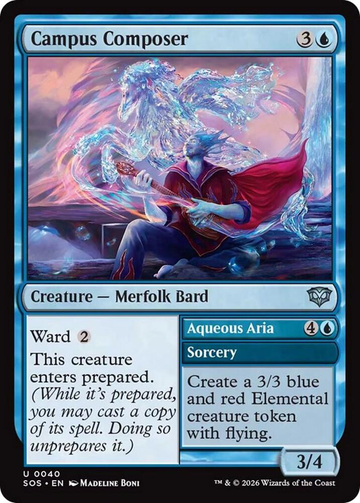 Campus Composer 40 card from Secrets of Strixhaven