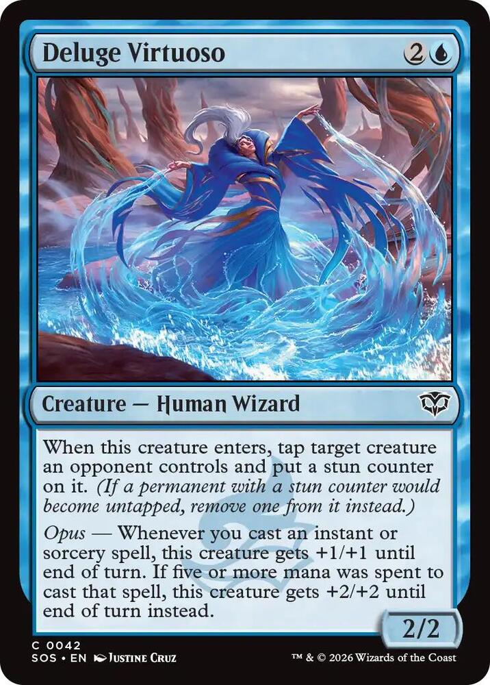 Deluge Virtuoso 42 card from Secrets of Strixhaven