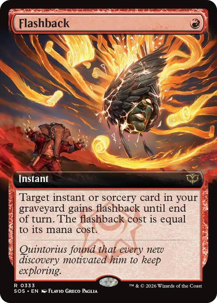 Flashback (Extended Art) 333 card from Secrets of Strixhaven