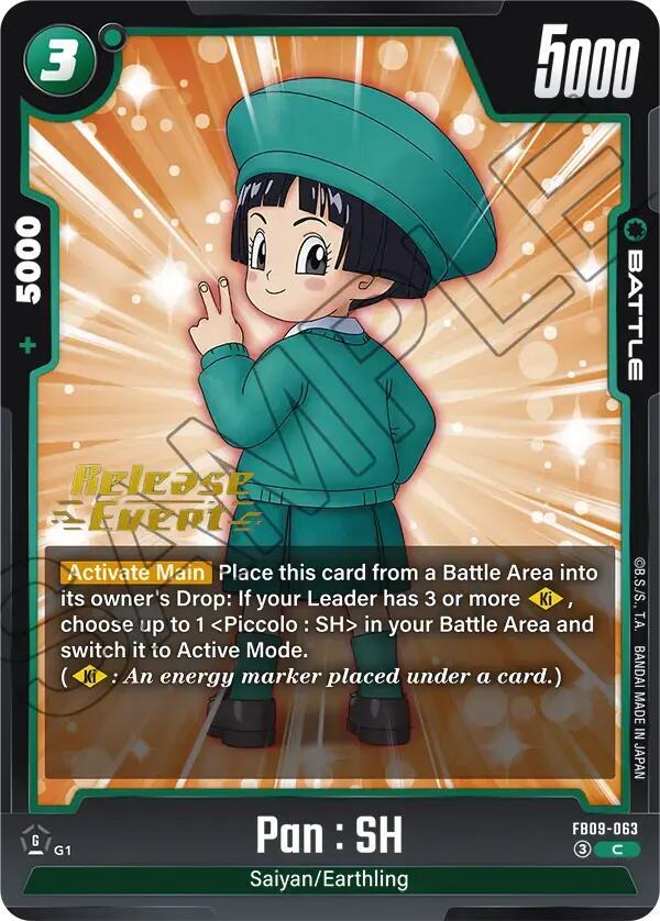 Pan : SH FB09-063 card from Dual Evolution Release Event Cards