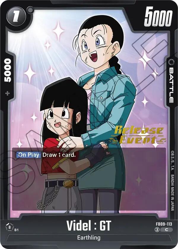 Videl : GT FB09-113 card from Dual Evolution Release Event Cards