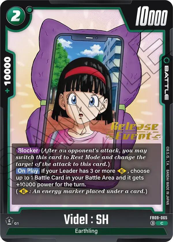 Videl : SH FB09-065 card from Dual Evolution Release Event Cards