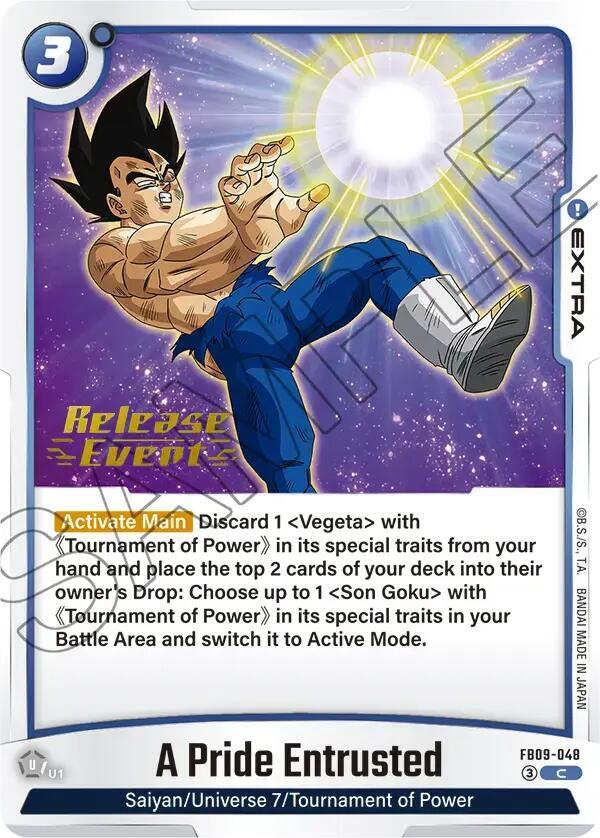 A Pride Entrusted FB09-048 card from Dual Evolution Release Event Cards