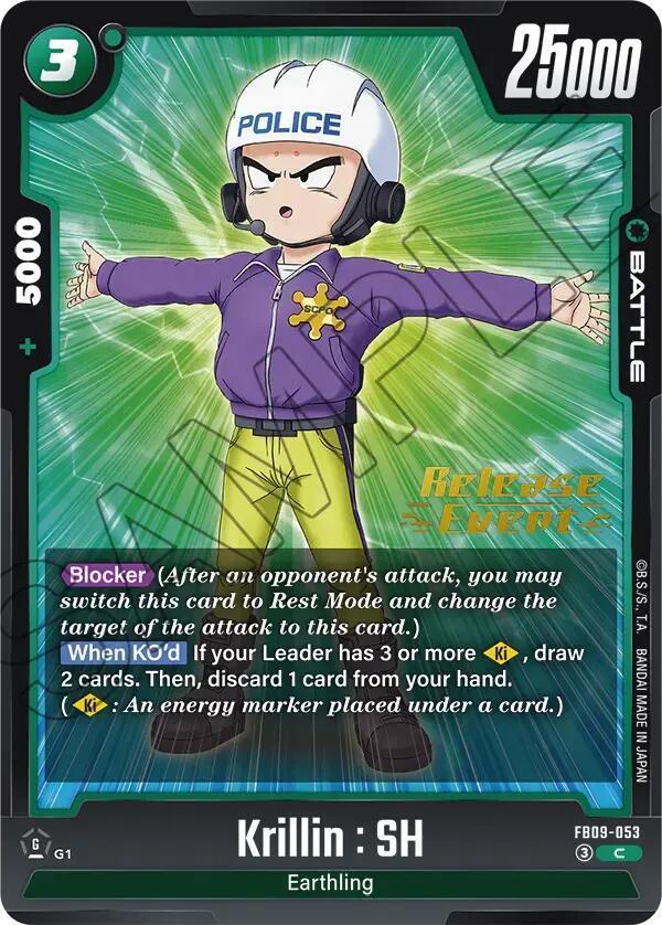 Krillin : SH FB09-053 card from Dual Evolution Release Event Cards