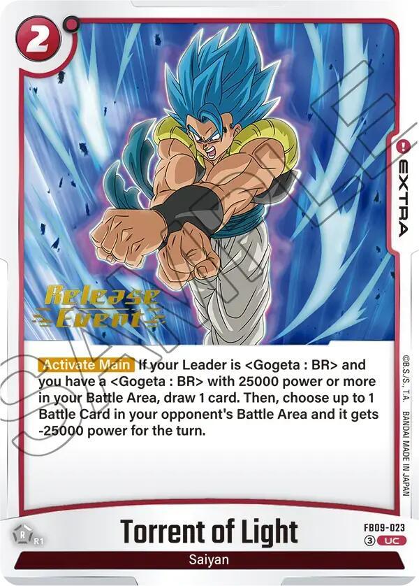 Torrent of Light FB09-023 card from Dual Evolution Release Event Cards