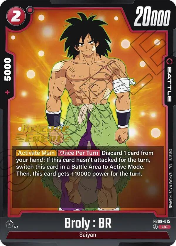 Broly : BR FB09-015 card from Dual Evolution Release Event Cards