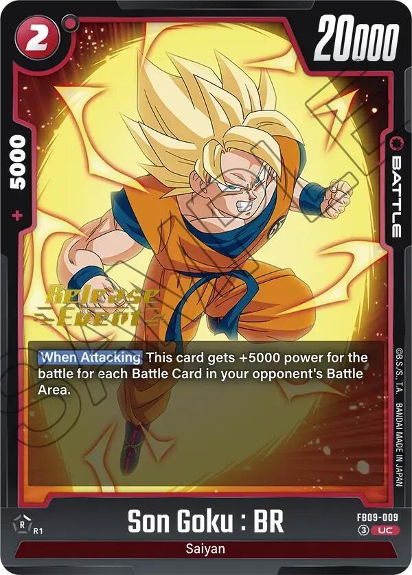 Son Goku : BR FB09-009 card from Dual Evolution Release Event Cards