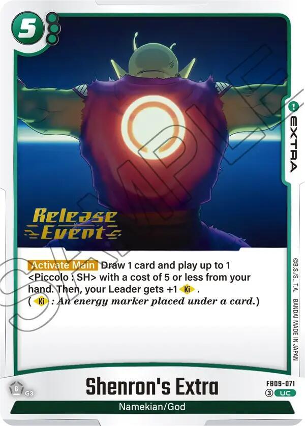 Shenron's Extra FB09-071 card from Dual Evolution Release Event Cards
