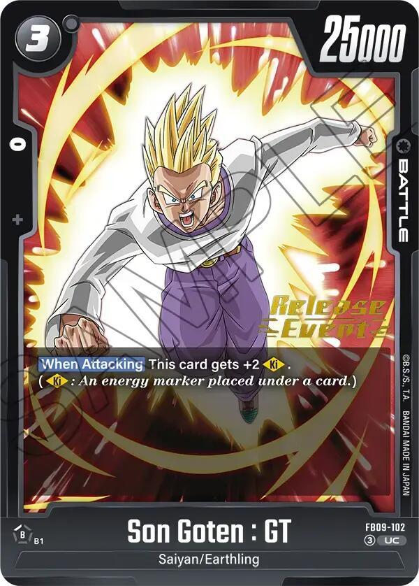 Son Goten : GT FB09-102 card from Dual Evolution Release Event Cards