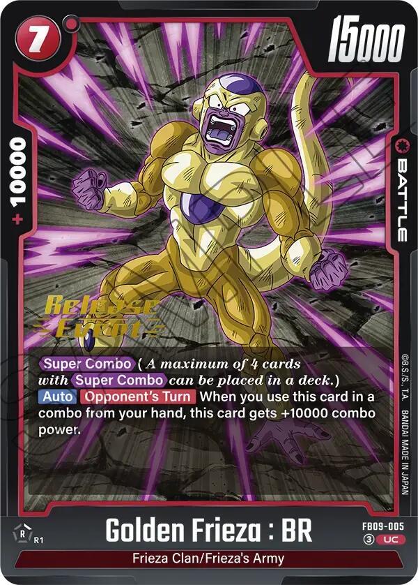 Golden Frieza : BR FB09-005 card from Dual Evolution Release Event Cards