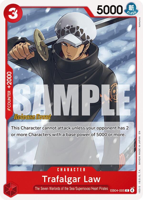 Trafalgar Law EB04-005 card from Adventure on Kami's Island Release Event Cards