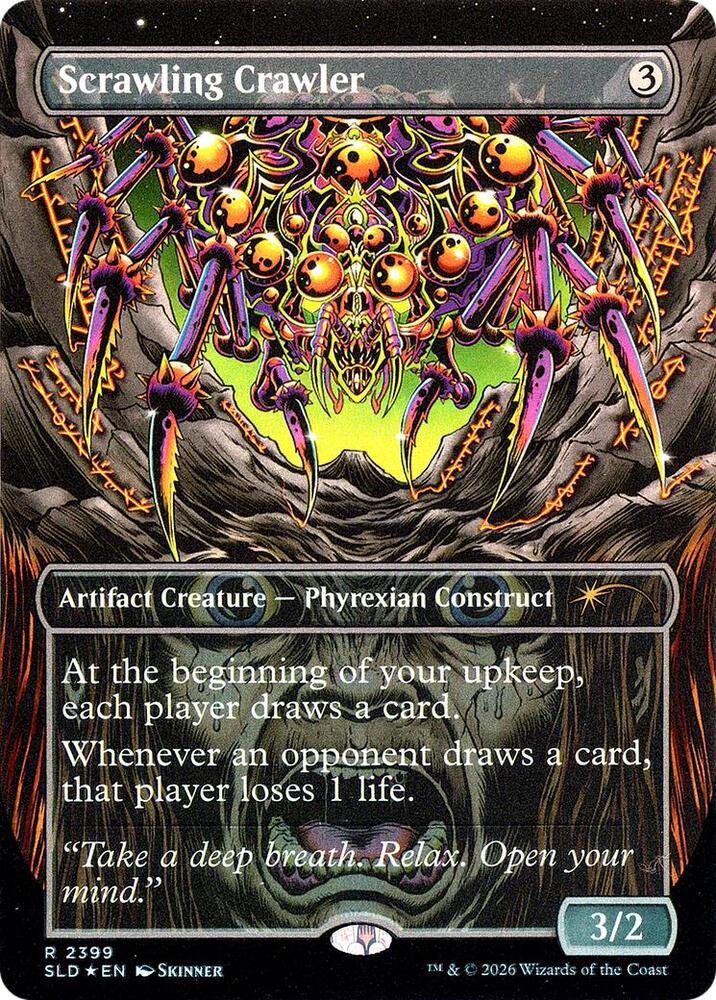 Scrawling Crawler 2399 card from Secret Lair Drop Series