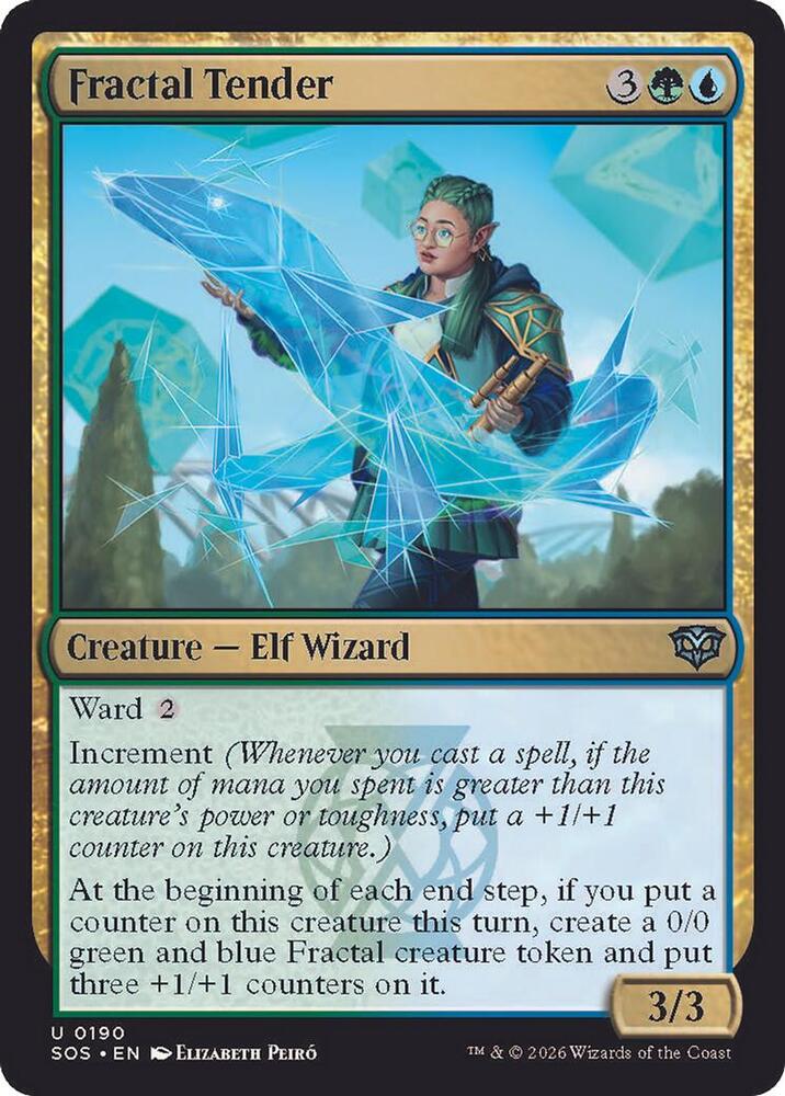 Fractal Tender 190 card from Secrets of Strixhaven