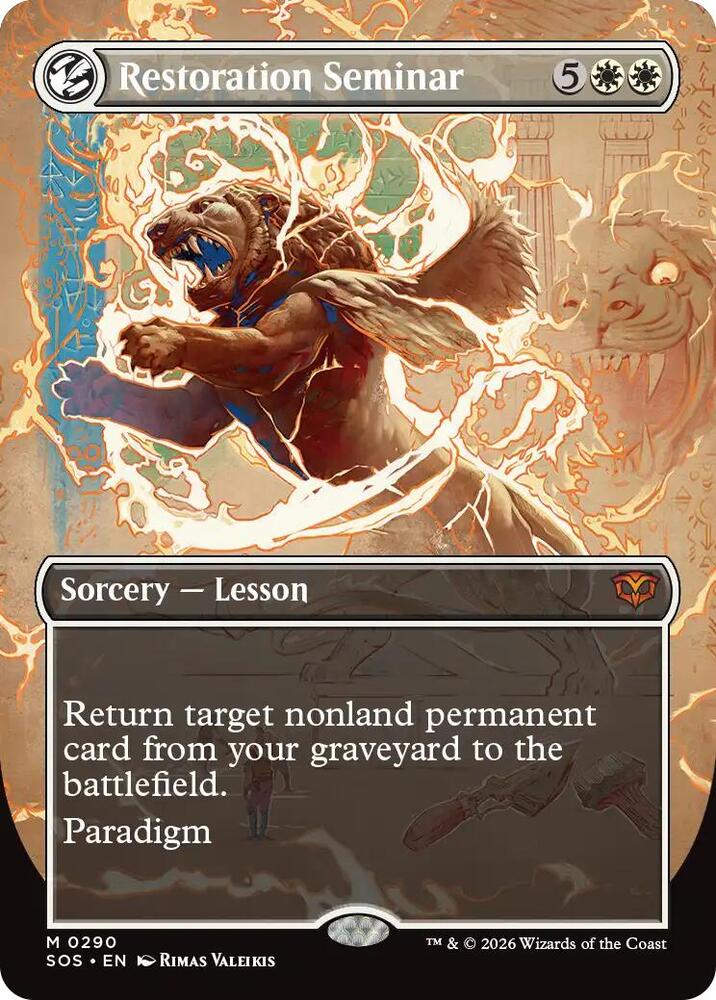 Restoration Seminar (Borderless) 290 card from Secrets of Strixhaven
